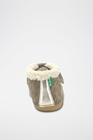 Stivaletti imbottiti in pelle So Schuss - Taupe e dorato