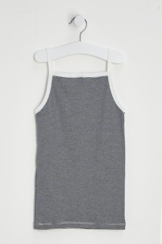 Camisola de alças - Branco e preto