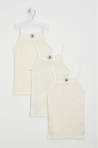 3 camisolas de alças - Bege