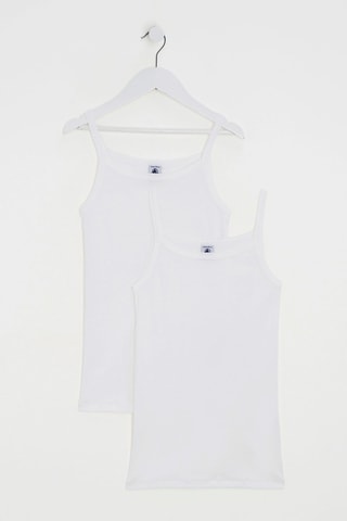 2 camisolas de alças - Branco