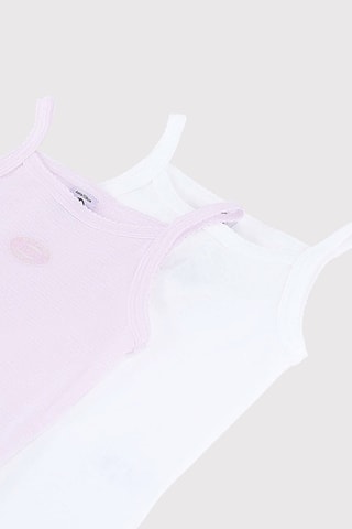 2 canotte - Bianco e rosa