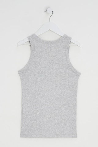 2 canotte - Bianco e grigio melange