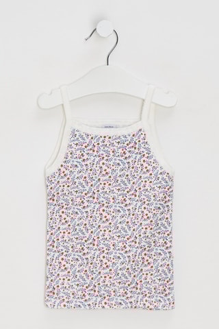 Canotta - Ecrù e rosso