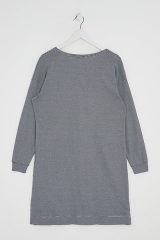 Vestido-camisola em lã - Azul-marinho