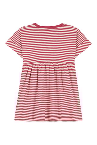 Vestido - Rosa e branco