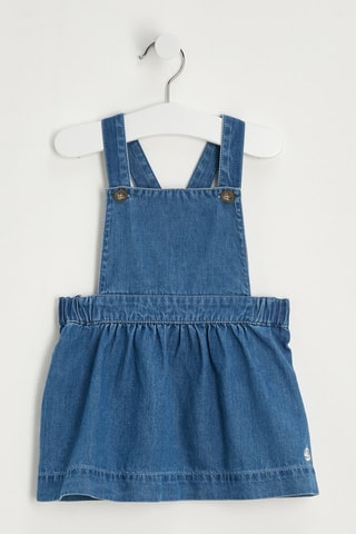 Vestido-jardineiras - Azul-marinho