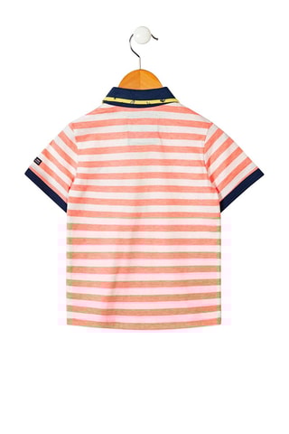 Polo Astika Branco e azul-marinho - Terre de Marins