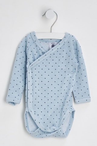 Body em lã - Azul-claro