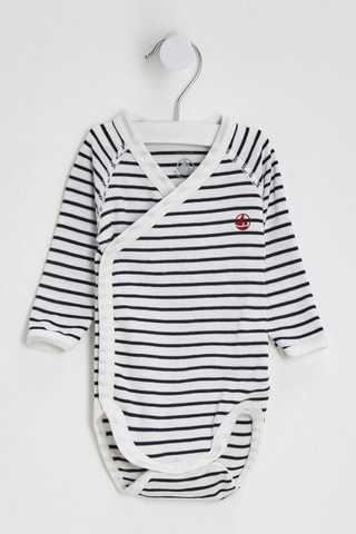 Body - Branco e azul-marinho