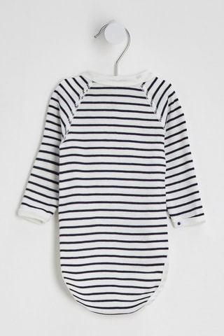 Body - Branco e azul-marinho