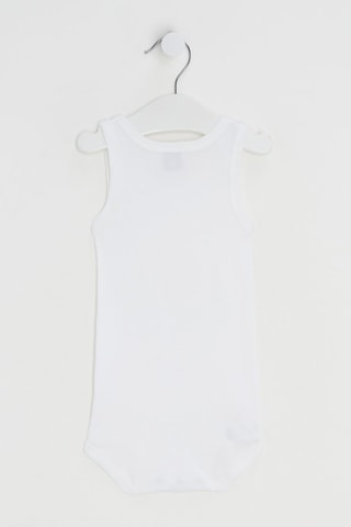 2 bodies sem mangas - Branco e azul-claro