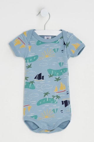 Body - Azul-claro e branco