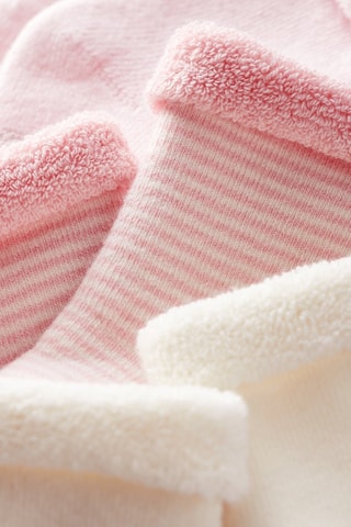 3 pares de meias - Rosa