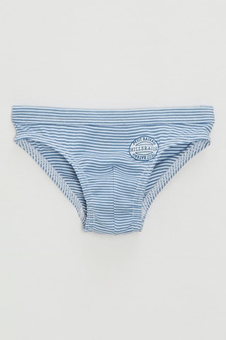 Slip - Celeste e bianco