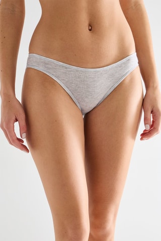 5 slip - Rosa, grigio chiaro melange e bianco