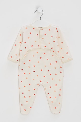 Tutina - Ecrù e rosso