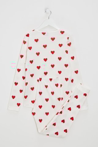 Pijama - Branco e vermelho