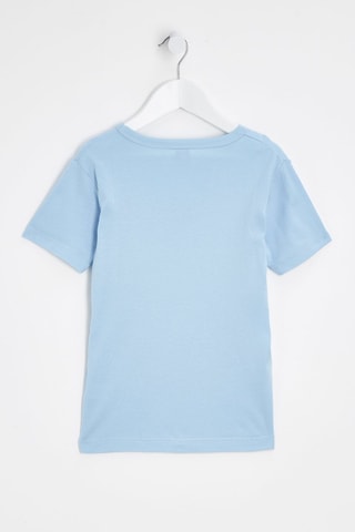 2 t-shirt - Celeste e bianco