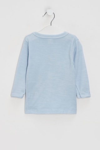 T-shirt in lana - Celeste