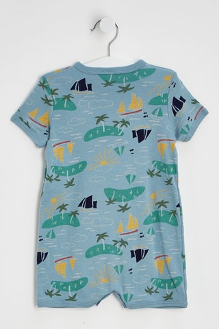 Macacão - Azul-claro e verde