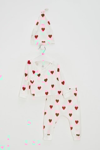 Conjunto - Branco e vermelho