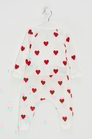 Conjunto - Branco e vermelho