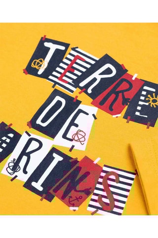 T-shirt e calças às riscas Classo Amarelo - Terre de Marins