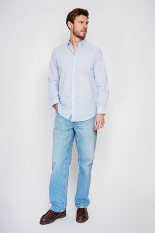 Chemise en lin - Bleu