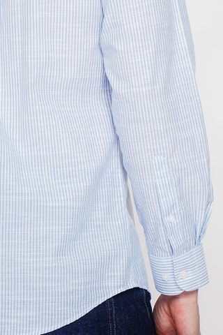 Chemise en lin - Bleu