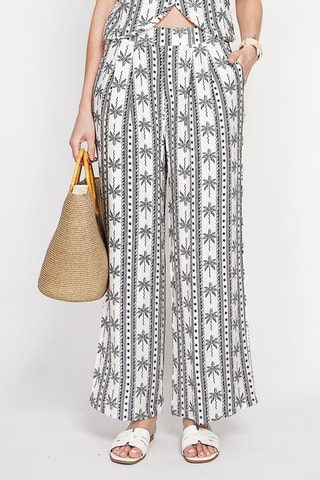 Pantaloni in lino - Nero