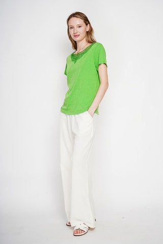 Linnen T-shirt - Groen