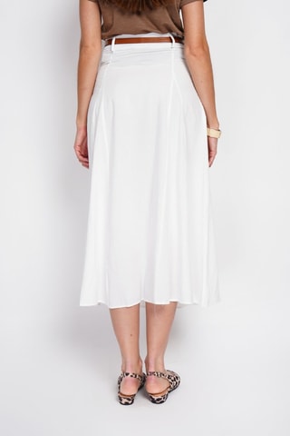 Lange Linnen Rok - Wit