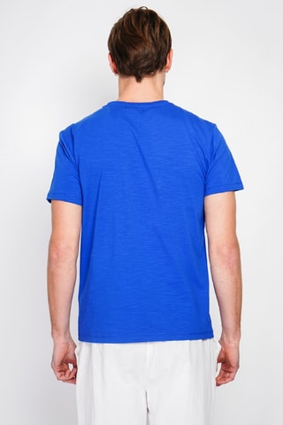 T-shirt en lin - Bleu