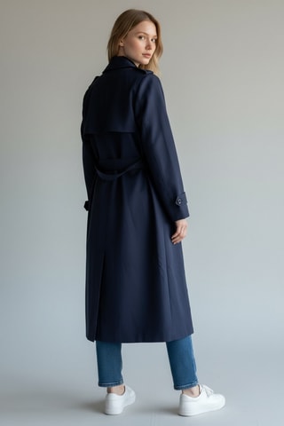 Trenchcoat - Marineblauw