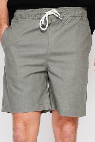 Linnen Bermuda - Kaki