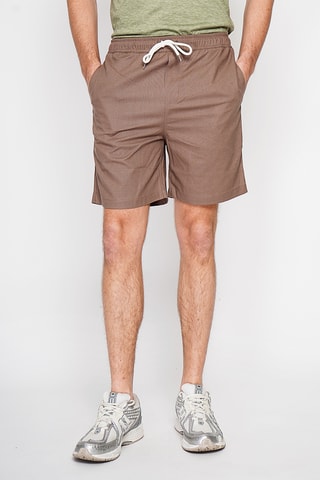 Linnen Bermuda - Bruin
