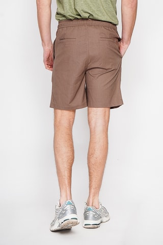 Linnen Bermuda - Bruin