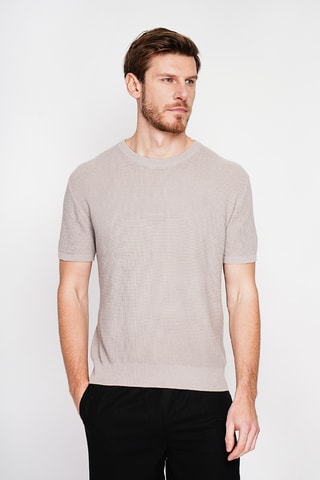 T-shirt en coton biologique - Beige