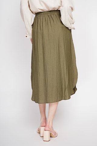 Linnen Rok - Kaki