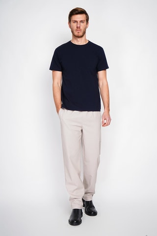 Linnen T-shirt - Blauw