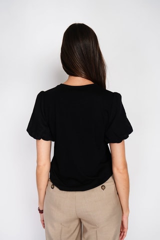 Linnen T-shirt - Zwart