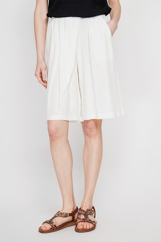 Linnen Bermuda - Wit