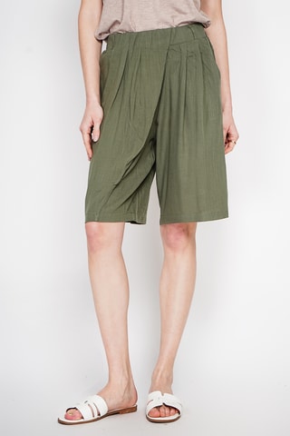 Bermuda in lino - Kaki