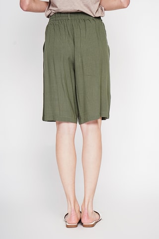 Bermuda in lino - Kaki