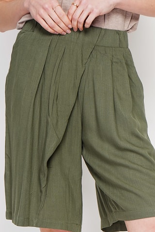 Bermuda in lino - Kaki