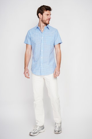 Chemise en lin - Bleu