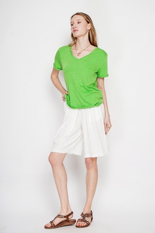 Linnen T-shirt - Groen