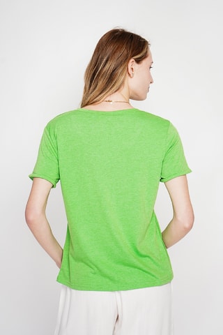 Linnen T-shirt - Groen
