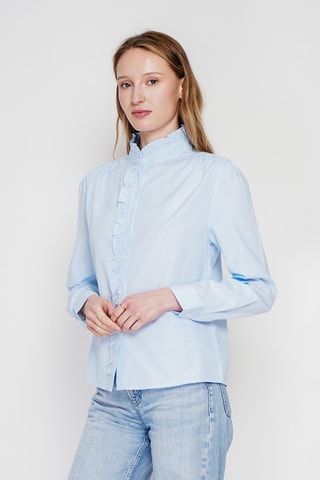 Chemisier en lin - Bleu clair