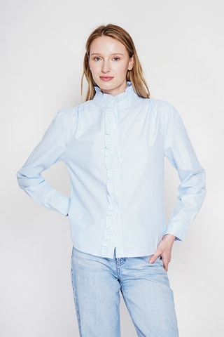 Chemisier en lin - Bleu clair